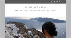 Desktop Screenshot of christinekaaloa.com