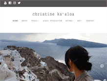 Tablet Screenshot of christinekaaloa.com